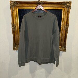 American Giant Men’s Size XL Soft Green/Gray Cotton Sweatshirt Casual Layering